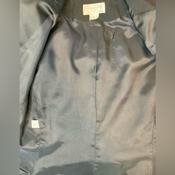 Vintage Christian Dior “The Suit” Women’s Black Tuxedo Blazer size 6! - Picture 9 of 13